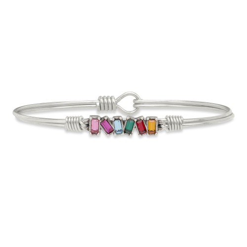 Mini Hudson Multi Color Silver Bracelet