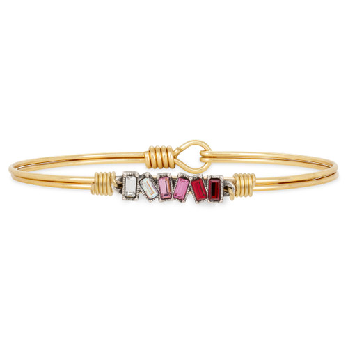 Mini Hudson Petite In Love Brass Bracelet 