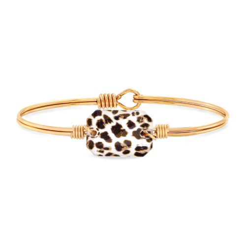 Dylan Leopard Brass Bracelet