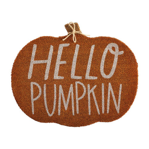 Hello Pumpkin Coir Mat