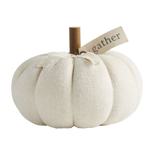 Medium Cream Pumpkin Sitter