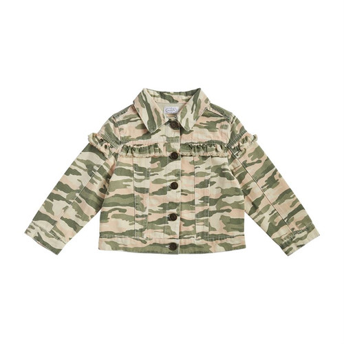 Large Camo Ruffle Jacket