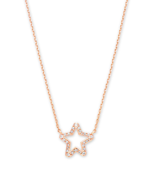 Jae Star Rose Gold Crystal Necklace 