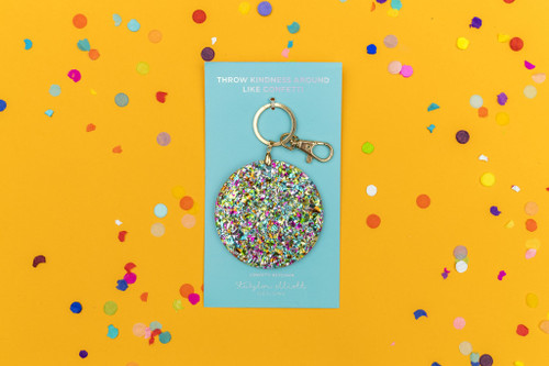 Confetti Circle Keychain