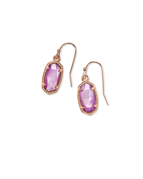 Lee Earring Rose Gold Lilac Mother of Pearl