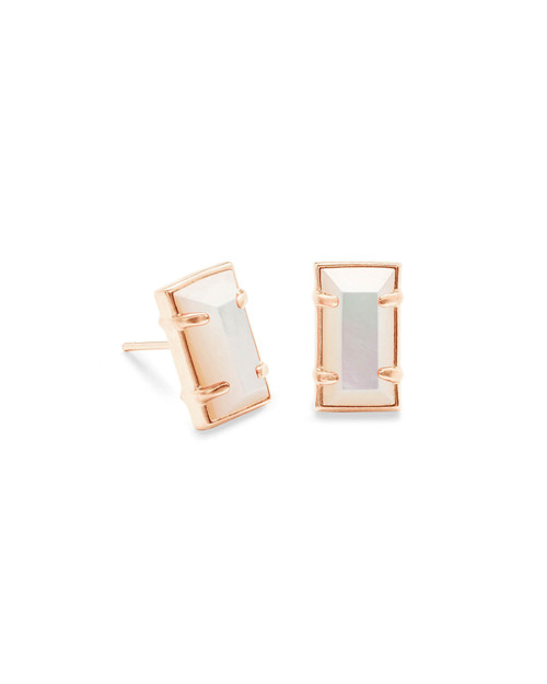 Paola Earring Rose Gold Ivory Mother of Pearl