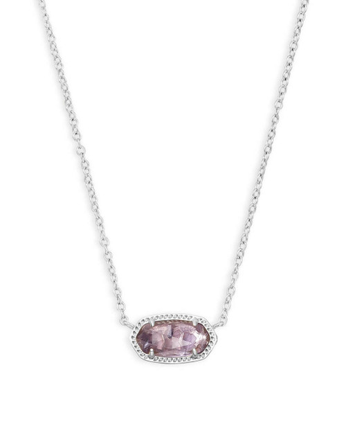 Elisa Necklace Silver Purple Amethyst