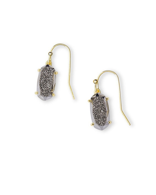 Lemmi Earring Gold Platinum Drusy