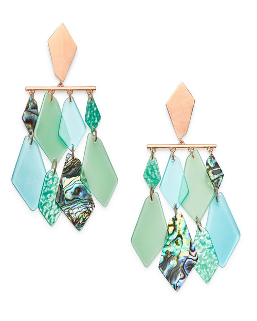 Hanna Earring Rose Gold Abalone