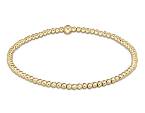 Classic Gold 2.5 mm Bead Bracelet 