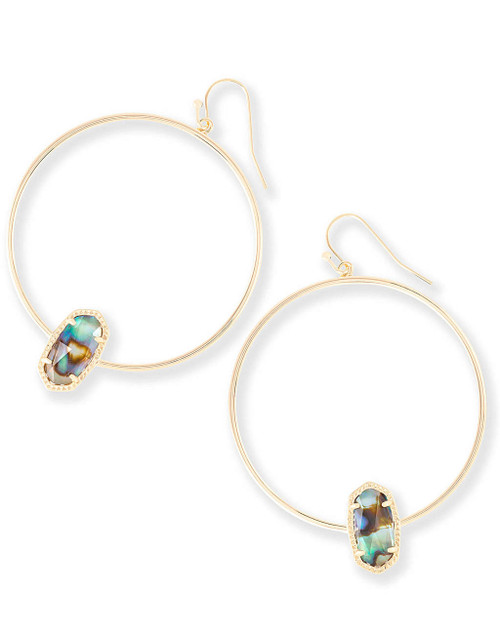 Elora Earring Gold Abalone