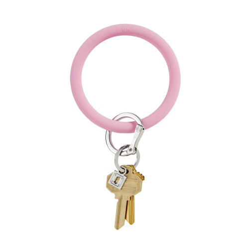 Cotton Candy Pink Big O Silicone Key Ring