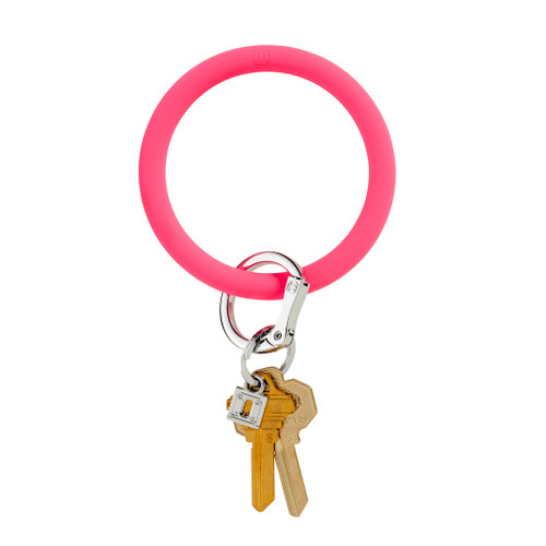 Tickled Pink Big O Silicone Key Ring