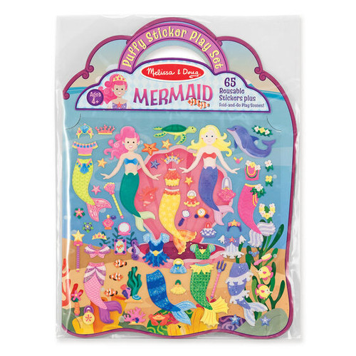 Mermaid Puffy Sticker Set