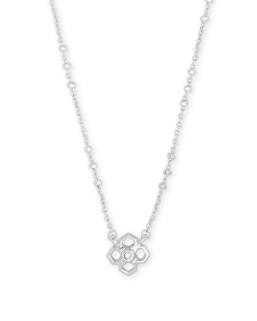 Rue Short Pendant Necklace Silver