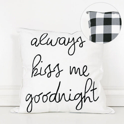 Always Kiss Goodnight Pillow