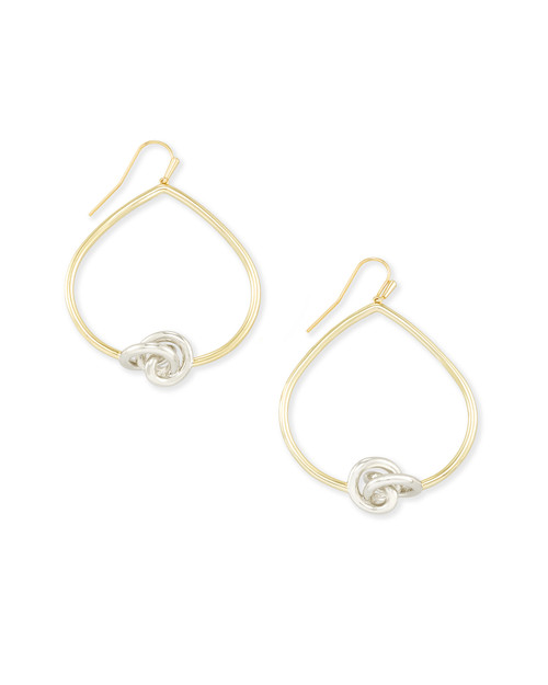 Presleigh Open Framed Earring Mixed Metals