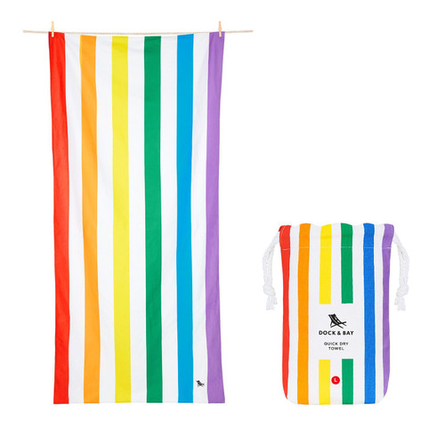 Rainbow Extra Large Quick Dry Towel