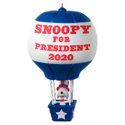 Snoopy For President Ornament