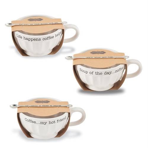 Life Happens Latte Mug Set