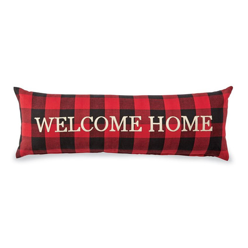 Buffalo Check Welcome Home Long Pillow