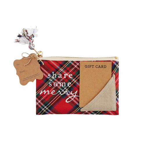 Share Merry Tartan Gift Pouch