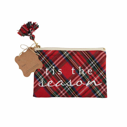 Tis The Season Tartan Gift Pouch