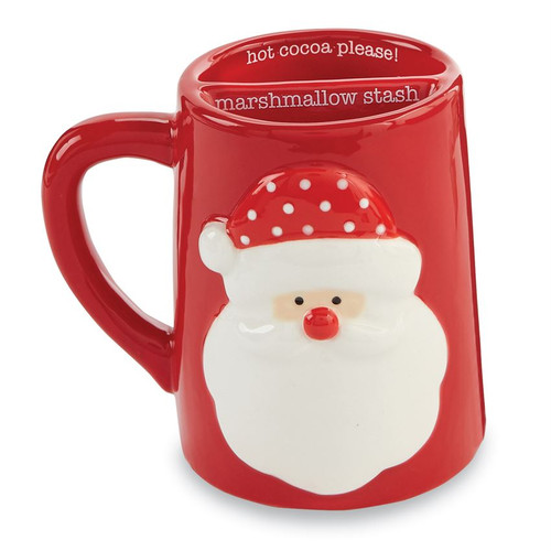 Santa Marshmallow Stash Mugs