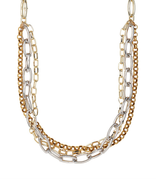 Ryder Chain Mixed Metal Necklace