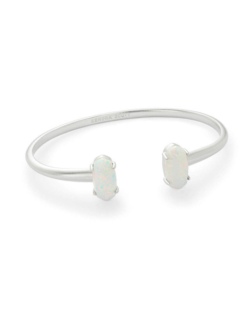 Edie Bracelet Silver White Opal