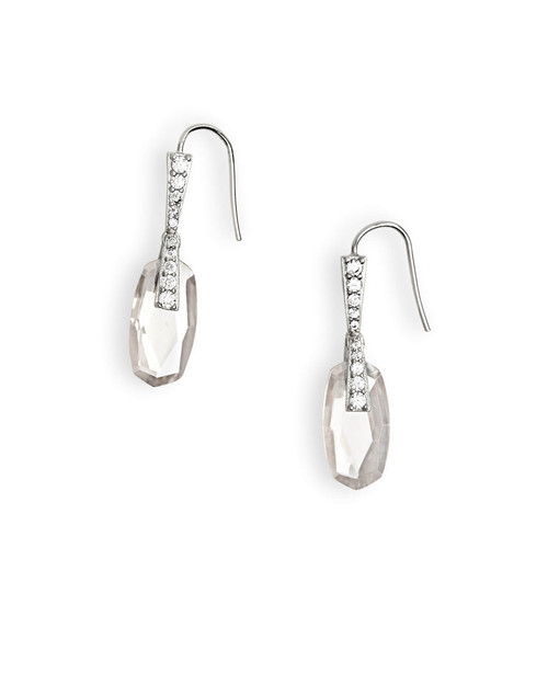 Colleen Earring Silver Lustre Glass