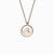 Stone Wave Necklace Rose Gold