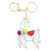 Confetti Llama Keychain