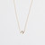 Gold M Necklace
