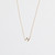 Gold M Necklace