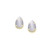 Teardrop Slate Gold Stud Earring