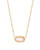 Elisa Satellite Pendant Necklace Gold Rose Mother Of Pearl 