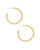 Natalie Hoop Earring Gold Metal 