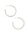 Natalie Hoop Earrings Silver Metal