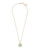 Natalie Pedant Necklace Gold Light Blue 