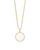 Natalie Pendant Necklace Gold White 