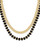 Rebecca Multi Strand Gold Black Necklace 