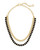 Rebecca Multi Strand Gold Black Necklace 