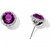 Iris Stud Earrings Amethyst