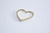 White & Gold Mini Heart Dish