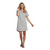 Medium Cassidy V Neck Dress Gray