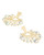 Fabia Small Statement Earring Gold Dichroic Glass