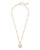 Davis Short Pendant Gold Iridecent Drusy