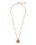 Davis Short Pendant Rose Gold Drusy