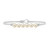 White Pearl Bead Silver Bracelet